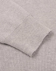 Robert Old - Grey Button Neck Wool & Cashmere Sweater KNITWEAR Robert Old