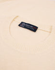 Robert Old - Ivory Marl Crew Neck Bouclé Wool Sweater KNITWEAR Robert Old