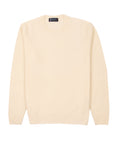 Robert Old - Ivory Marl Crew Neck Bouclé Wool Sweater KNITWEAR Robert Old