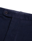 Fedeli - Navy 'Boston' Cashmere & Cotton Tailored Twill Chinos CASUAL TROUSERS FEDELI