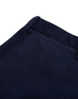 Fedeli - Navy 'Boston' Cashmere & Cotton Tailored Twill Chinos CASUAL TROUSERS FEDELI