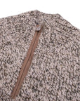 Fedeli - Brown Mixed Marl Cashmere Zip-neck Sweater KNITWEAR FEDELI