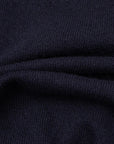 Fedeli - Navy Zip Neck Virgin Wool & Cashmere Sweater KNITWEAR FEDELI