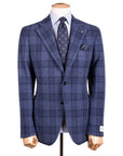 Belvest - Blue Check 'Jacket in a Box' Wool & Cashmere Unstructured Jacket JACKETS Belvest