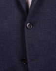 Belvest - Navy 'Jacket in a Box' Jersey Cotton & Cashmere Unstructured Jacket JACKETS Belvest