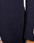 Belvest - Navy 'Jacket in a Box' Jersey Cotton & Cashmere Unstructured Jacket JACKETS Belvest