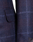 Belvest - Navy Check 'Natural Soft' Wool & Cashmere Jacket JACKETS Belvest