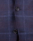 Belvest - Navy Check 'Natural Soft' Wool & Cashmere Jacket JACKETS Belvest