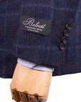 Belvest - Navy Check 'Natural Soft' Wool & Cashmere Jacket JACKETS Belvest