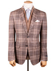 Robert Old - Brown Check Wool, Silk, & Cashmere Jacket JACKETS Robert Old