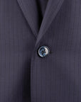 Robert Old - Navy Herringbone Super 160s Merino Wool Suit SUITS Robert Old