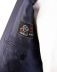 Robert Old - Navy Herringbone Super 160s Merino Wool Suit SUITS Robert Old
