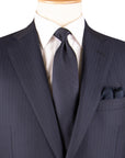 Robert Old - Navy Herringbone Super 160s Merino Wool Suit SUITS Robert Old