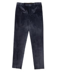 Robert Old - Light Navy Loro Piana Stretch Cotton & Wool Corduroy Trousers FORMAL TROUSERS Robert Old