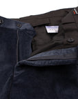 Robert Old - Light Navy Loro Piana Stretch Cotton & Wool Corduroy Trousers FORMAL TROUSERS Robert Old