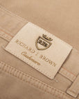 Richard J Brown - Stone 'Milano' Cotton & Cashmere Regular Fit Jeans JEANS Richard J Brown