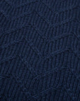 Robert Old - Oil Blue Herringbone Virgin Wool Knit Sweater KNITWEAR Robert Old
