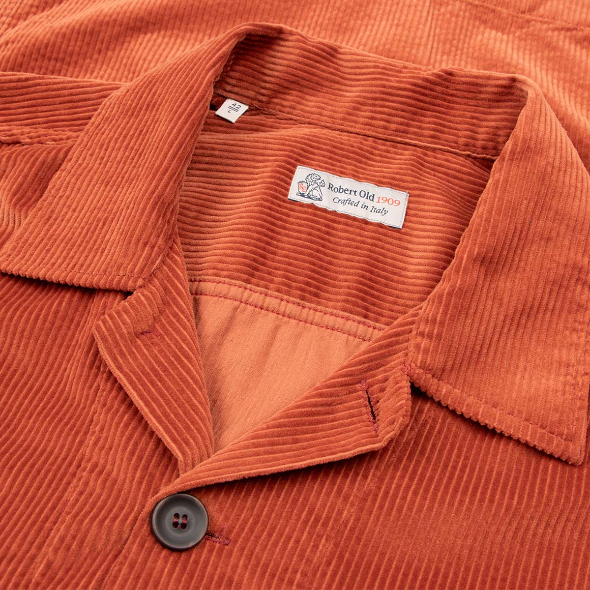 Robert Old Orange Cotton Corduroy Overshirt – Robert Old Co