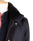 Robert Old - Navy Loro Piana Green Storm System Wool & Cashmere Overcoat OVERCOATS Robert Old
