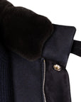 Robert Old - Navy Loro Piana Green Storm System Wool & Cashmere Overcoat OVERCOATS Robert Old