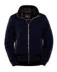 Moorer - Navy 'Bellati' Wool & Cashmere Bomber Jacket BLOUSONS MooRER