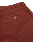 Robert Old - Rust Red Stretch Cotton Twill Chinos CASUAL TROUSERS Robert Old