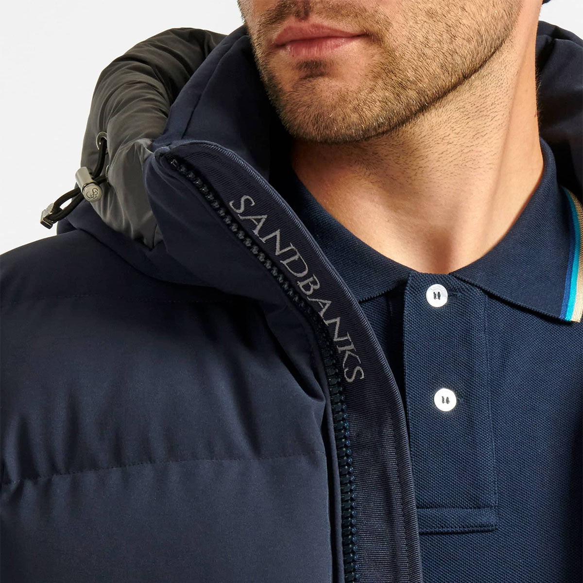 Sandbanks - Navy Banks Puffer Jacket BLOUSONS Sandbanks