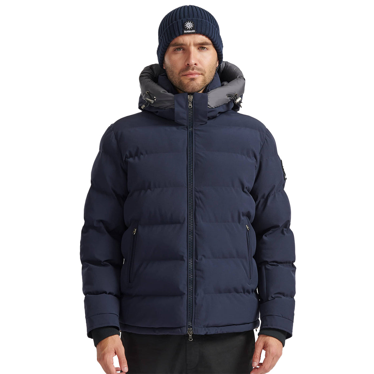 Sandbanks - Navy Banks Puffer Jacket BLOUSONS Sandbanks
