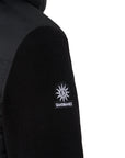 Sandbanks - Black Outlander Polar Fleece Hooded Hybrid Jacket