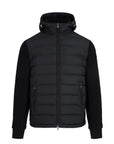 Sandbanks - Black Outlander Polar Fleece Hooded Hybrid Jacket BLOUSONS Sandbanks