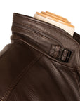 Robert Old - Dark Brown Bomber Style Deerskin Leather Jacket LEATHERS Robert Old