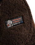 Robert Old - Brown Suede Shearling-lined Bomber Jacket LEATHERS Robert Old