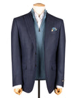 Robert Old - Navy Herringbone 100% Wool Jacket JACKETS Robert Old