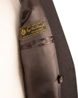 Robert Old - Brown Herringbone Loro Piana 100% Virgin Wool Tailored Overcoat OVERCOATS Robert Old