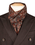 Robert Old - Brown Herringbone Loro Piana 100% Virgin Wool Tailored Overcoat OVERCOATS Robert Old