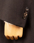Robert Old - Brown Herringbone Loro Piana 100% Virgin Wool Tailored Overcoat OVERCOATS Robert Old