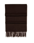 Robert Old - Chocolate Brown Classic Cashmere Scarf SCARVES Robert Old