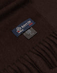 Robert Old - Chocolate Brown Classic Cashmere Scarf SCARVES Robert Old