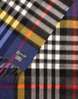 Robert Old - Multi Colour Check Cashmere Extra Large Scarf SCARVES Robert Old