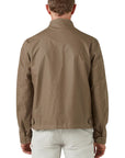 Belstaff - Dark Pumice Brown 'Walkham' Waxed Cotton Biker Jacket BLOUSONS Belstaff