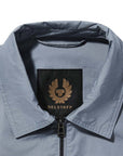 Belstaff - Flint Blue Drome Cotton Gabardine Overshirt BLOUSONS Belstaff
