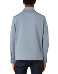 Belstaff - Flint Blue Drome Cotton Gabardine Overshirt BLOUSONS Belstaff