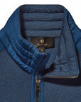 Belstaff - Insignia Blue Kilmington Merino Wool Quarter Zip Sweater KNITWEAR Belstaff