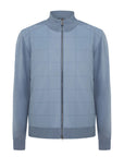 Belstaff - Flint Blue Kelbrook Merino Wool Zip Cardigan KNITWEAR Belstaff