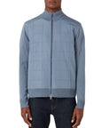 Belstaff - Flint Blue Kelbrook Merino Wool Zip Cardigan KNITWEAR Belstaff