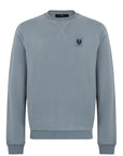 Belstaff - Flint Blue Fleece Cotton Sweatshirt SWEATS Belstaff