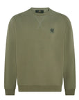 Belstaff - Surplus Green Fleece Cotton Sweatshirt SWEATS Belstaff