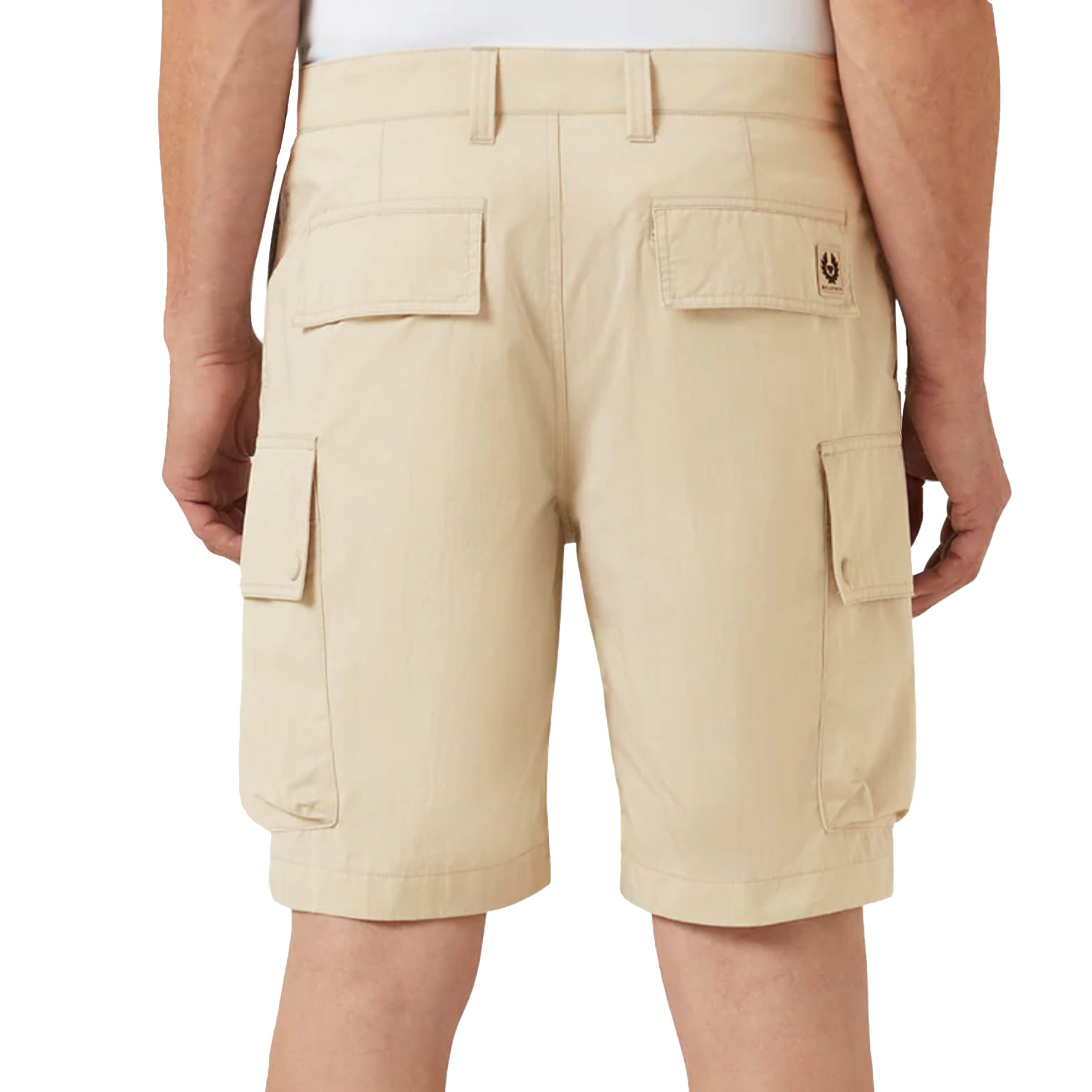 Belstaff - Dark Ink 'Drome' Cotton Blend Gabardine Shorts SHORTS Belstaff