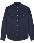 Paul & Shark - Dark Wash Egyptian Cotton Denim Shirt L/S SHIRTS Paul & Shark
