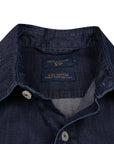 Paul & Shark - Dark Wash Egyptian Cotton Denim Shirt L/S SHIRTS Paul & Shark
